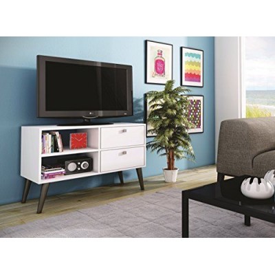 Accentuations by Manhattan Comfort Practical Dalarna TV Stand with 2 Open She... 7899579410685  123284336062